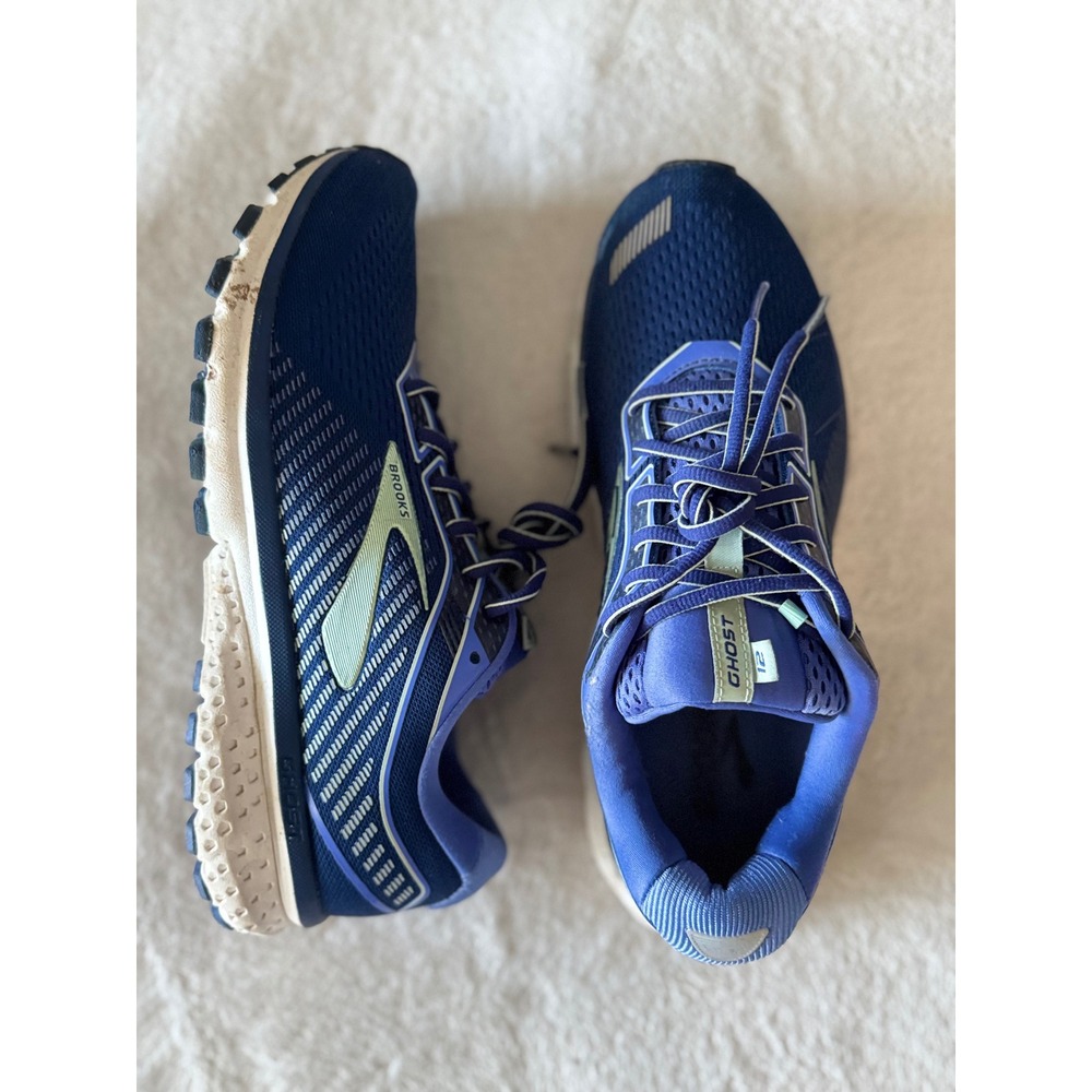 Brooks Ghost 12 Womens Running Shoes Navy Blue 1203051B413 Size 11 Medium B - Picture 3 of 9